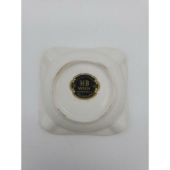 HB Wien Handarbeit Qualitals Porzellan Hassenpflug Ashtray Spanische Hofreitschu - Picture 5 of 12
